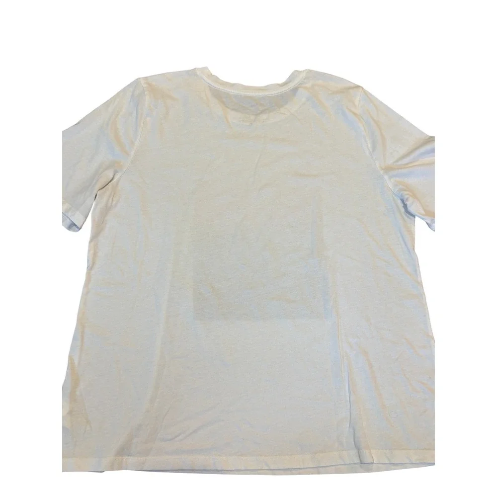 Banana Republic Eco T-Shirt Mens XL White Just Breathe Mountain Graphic Sunset